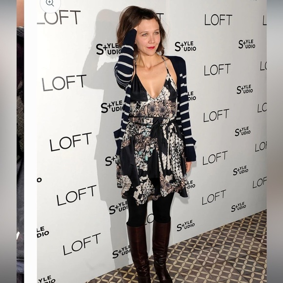 ACNE Studios Black Tan  Printed Ballerina Silk Backless Dress 2010 34 (XS) - Picture 16 of 16